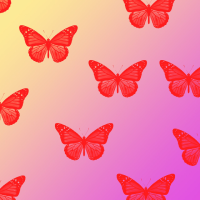 A professional free butterfly brush set featuring detailed monarch butterfly silhouettes for creative digital arts and illustrations