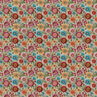 A professional seamless embroidery floral pattern featuring colorful hand-drawn flowers for creative textile and digital background design