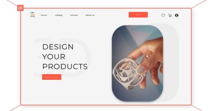 A professional UI UX case study showing a 3D printing studio web design for custom product manufacturing