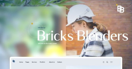 A professional UI UX case study showing a creative bricks store e-commerce web design for Brick Blenders