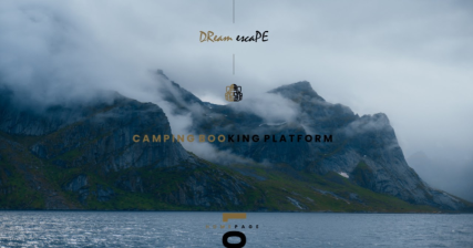 A professional UI UX case study showing a creative camping trip booking website design for Dream Escape
