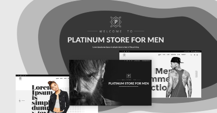 A professional UI UX case study showing a luxury fashion online store web design for Platinum brand