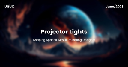 A professional UI UX case study showing a smart projector lights mobile app design for Android devices