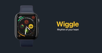 A professional UI UX case study showing a rhythm based music app design for Wiggle on Apple Watch