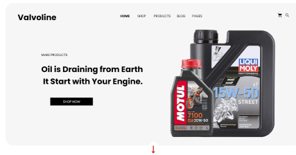 A professional UI UX case study showing an automotive lubricants platform web design for Valvoline brand